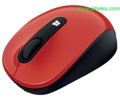 MOUSE MICRO 43U-00023 MOBILE SCULPT ROJO