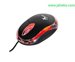 MOUSE XTECH XTM-195 1000DPI/USB/LED ROJO