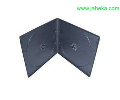 PORTA CD/DVD - CAJA FINA COLOR NEGRO PARA 2 DISCOS