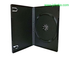 PORTA CD/DVD - CAJA TIPO LIBRO COLOR NEGRO PARA 1 DISCO