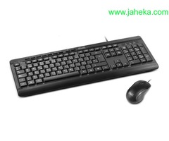 TECLADO+MOUSE KLIP KCK-251S USB BLACK SPA