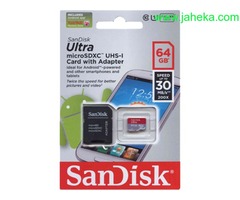 MEM. SD 64GB MICRO 2X1 SANDISK CLASS 10